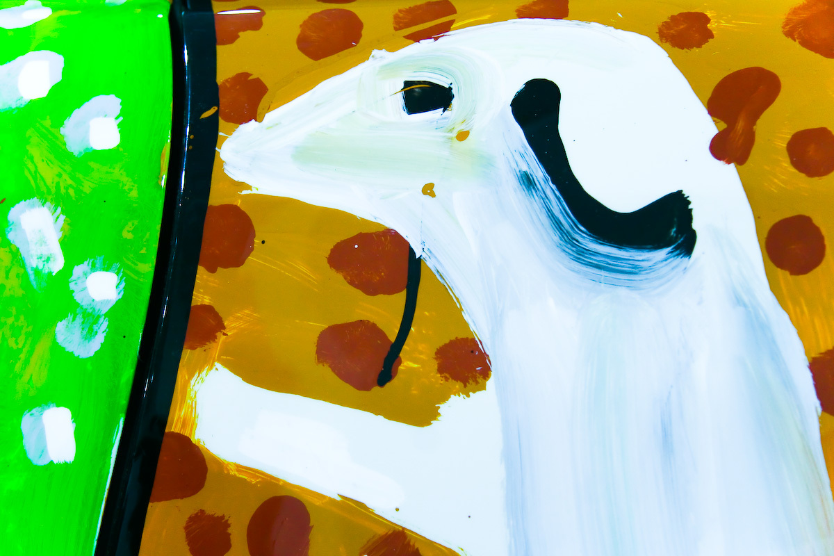 1995 BMW 850 C Si by David Hockney door closeup